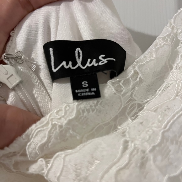 Lulu’s Easy Love White Lace Skater Dress - Bridal Shower, Bachelorette - Picture 7 of 7
